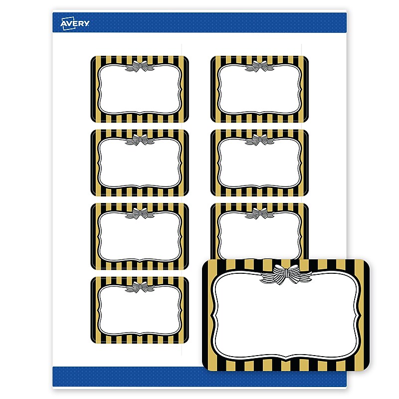 Avery Rectangle Laser/Inkjet Multipurpose Labels, 2" x 3", White, 80/Pack (19479370950) image 1