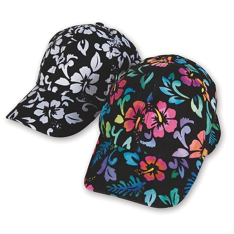 S&S Velvet Art Tropical Baseball Caps, 12/Pack (PS1437) image 1