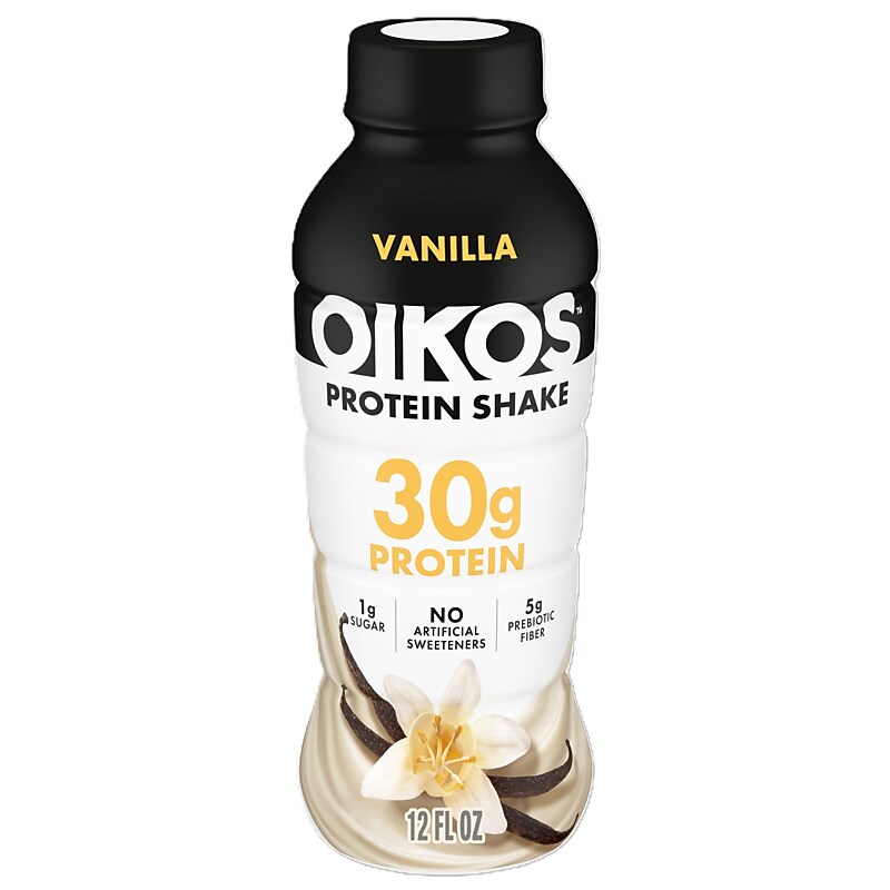 Oikos Vanilla Protein Shake, 12 oz., 12 Bottles/Carton (WWI02426) image 1