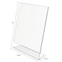 Staples Angled Vertical Sign Holder, 8.5" x 11", Clear, 6/Pack (ST63800)~#|#~992F4451-A6B5-43FE-9640617A55C85094_sc7