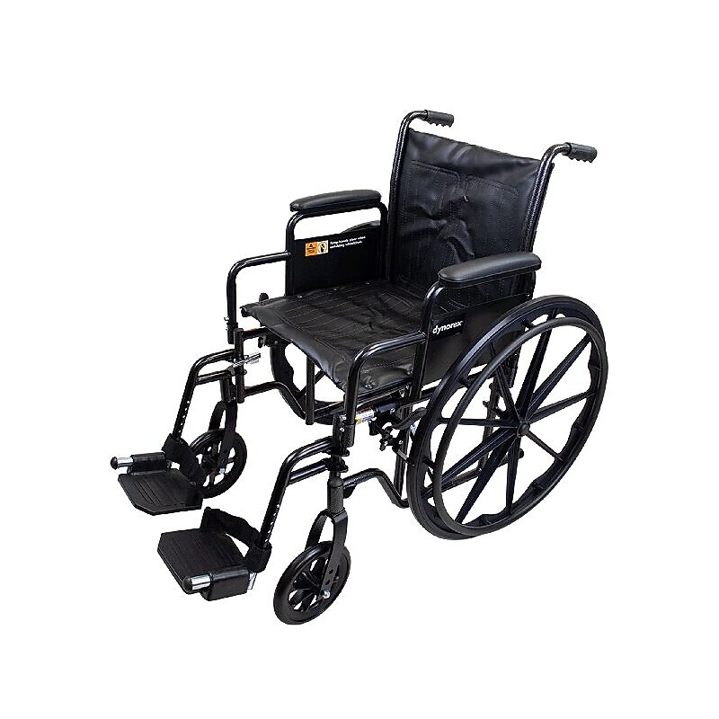 Dynarex DynaRide S2 Wheelchair, 20" x 16" Seat with Detach Desk Arm FR (10226) image 1