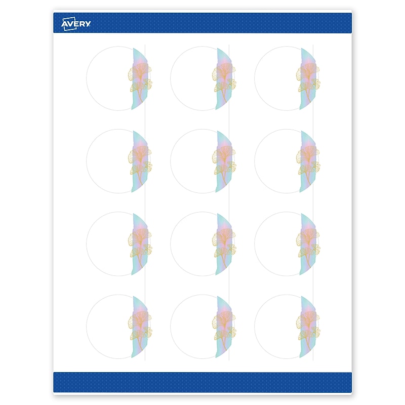 Avery Laser/Inkjet Circle Multipurpose Labels, 2" Dia., White, 120/Pack (S00EVF) image 1