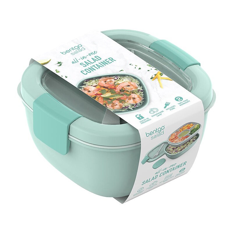 bentgo Salad Container, Coastal Aqua, 54 oz. (BGOSAL-CA) image 1