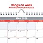 2026 Staples 12" x 27" Three-Month Wall Calendar, Red/White/Gray (ST53920-26)~#|#~993FC6E8-2BFB-4BA3-B2E320C5450F8BA4_sc7