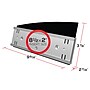 Deflect-O Nameplates Holder, Silver and Black Plastic, Each (89105)~#|#~9941ABD8-B920-4648-B4C215EC2F278C3A_sc7