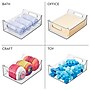 iDESIGN Small Stackable Plastic Storage Bin with Handles, Clear (73330)~#|#~9942038E-AA7C-4F91-8D7368381CA76B54_sc7