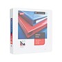 Staples Heavy-Duty 2-Inch D-Ring View Binder, White – Large Capacity 3-Ring Binder for School & Office Storage~#|#~712941E6-303E-4C7A-9DD7C7D27D9A75D5_sc7