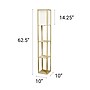 Creekwood Home Classix 62.5" Wood Floor Lamp with Rectangular Shade, Tan (CWF-3007-TN-LB)~#|#~994D3C37-14D4-4B6B-8B32ACC1FA35D74F_sc7