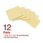 Staples Ultra Sticky Notes, Sunshine Collection, 100 Sheets/Pad, 12 Pads/Pack (ST62879)~#|#~994D6BCD-775B-4CA1-879C7477F207CF5D_sc7