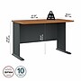 Bush Business Furniture Cubix 48"W Desk, Natural Cherry/Slate (WC57448)~#|#~994F336B-5CE6-435D-935E2964FC97887C_sc7