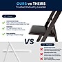 Flash Furniture HERCULES™ Vinyl Armless Folding Chair, Red Mahogany, 4/Pack~#|#~9951E537-B31C-4382-81CD2AF385CA8FA1_sc7