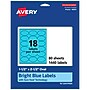 Avery Oval Multipurpose Labels, 1.5" x 2.5", Bright Blue, 1440/Box (94051)~#|#~9957E4A3-2F65-425A-BC0E5069C45F064B_sc7