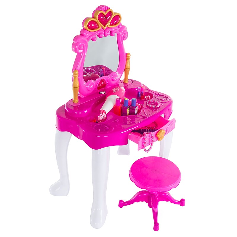 Hey! Play! Pretend Play Princess Vanity Set, Pink (80-PP-960099) image 1