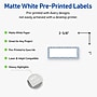 Avery Laser/Inkjet Rectangle Multipurpose Labels, 1" x 2-5/8", White, 160/Pack (S00F8H)~#|#~996312DB-E7C5-4D92-A4C78D603524FFD1_sc7