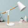 Creekwood Home Nordic LED Desk Lamp, 15.5", Matte White/Wood (CWD-1020-WH)~#|#~9966C2C1-16E1-4F7C-AEBC6A642C58102D_sc7