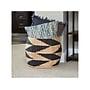 Household Essentials Zig Zag Large Cattail/Paper Storage Basket, Natural/Black (ML-6704)~#|#~996C6C75-8958-4D76-87F5CBBAD129099C_sc7