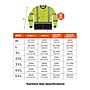 Ergodyne GloWear 8369BK High Visibility Long Sleeve Black Bottom T-Shirt, ANSI Type R Class 3, Lime, 5XL (22209)~#|#~99759444-A4D1-48E1-A0C2575030FF4D0F_sc7