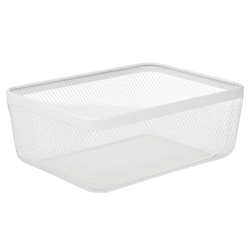 mDesign Steel Organizer, Matte White (25955) image 1
