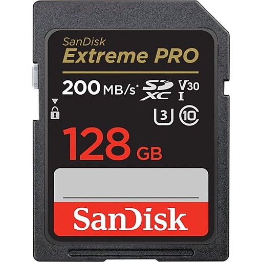 SanDisk 128GB SD Memory Card, Class 10, (SDSDXXD-128G-ANCIN) | Staples