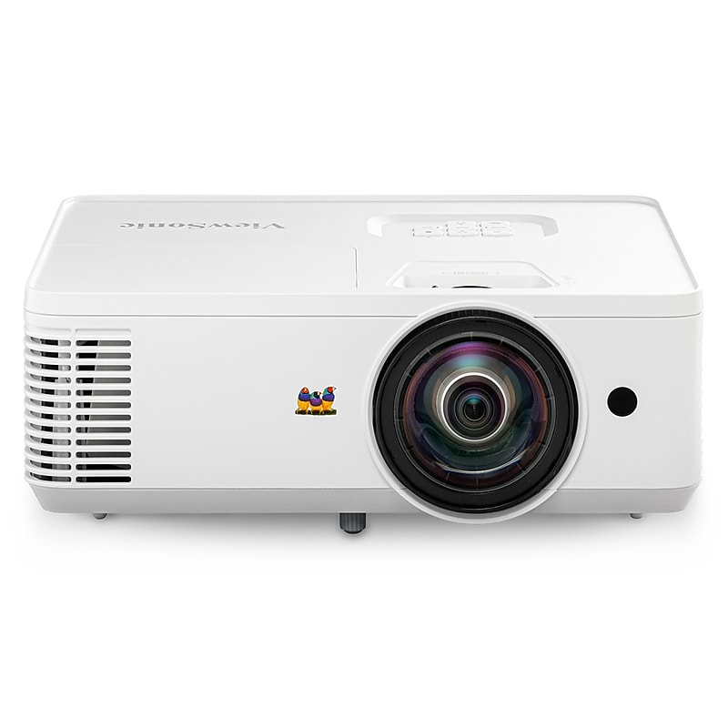 ViewSonic HDMI/USB/Audio Line In/VGA WXGA Short Throw Projector, White (PS502W) image 1