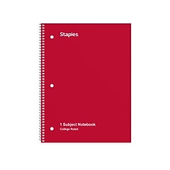 Latte　本4冊 Staples® 1-Subject Professional Notebooks, 4.5