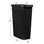 Mind Reader 10.57-Gallon Hamper with Lid, Plastic, Black (40FABHAMP-BLK)~#|#~998FB24F-E68A-4B32-A6DC9B04B063E9B4_sc7