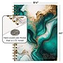 2026-2027 Excello Brands 8.5" x 11" Academic Weekly & Monthly Planner, Paperboard Cover, Teal Gold Marble (FSHN-AY26-8511-54)~#|#~9999691F-9E37-41D3-84D0CC7AE25B7A9D_sc7