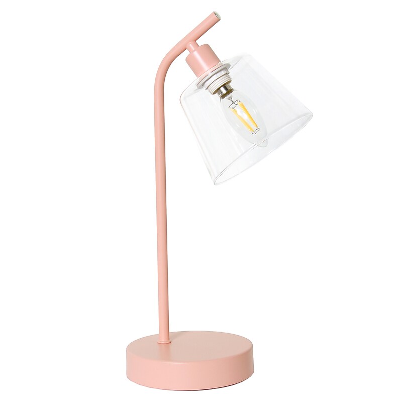 Simple Designs Sleek Essentials LED Desk Lamp, 15.75", Blush Pink (LD1080-BPK) image 1