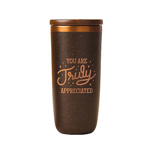 Baudville Cosmic Copper Truly Appreciated Tumbler, Brown/Copper, 16 oz ...