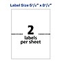 Avery Laser/Inkjet Shipping Labels, 5-1/2" x 8-1/2", White, 500 Labels/Box (95930)~#|#~99A58F4A-407C-418B-B56E48993670A791_sc7