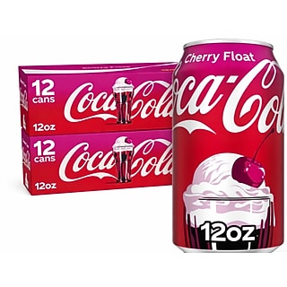 Coca-Cola Zero Sugar Cherry Cola, 12 oz., 24 Cans/Carton