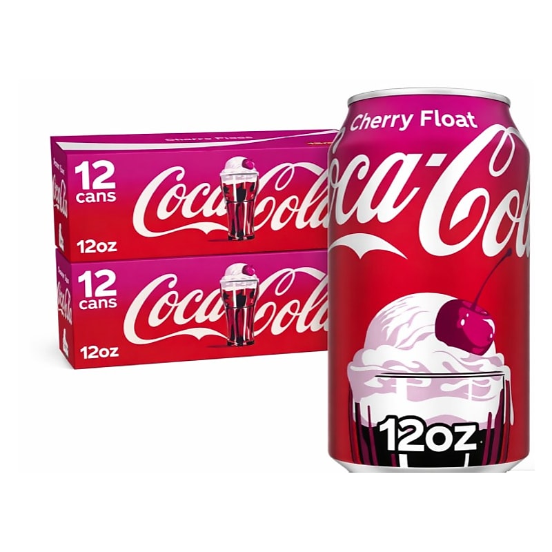 Coca-Cola Cherry Float Soda, 12 oz., 24/Pack (413931) image 1