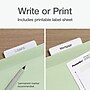 Pendaflex Reinforced Hanging File Folder, 3-Tab, Letter, Sage green, 20/Box (1009463)~#|#~99AD1144-0D37-44C2-95DC11A016E63CA6_sc7