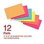 Staples Notes, 3" x 5", Pool Party Collection, 100 Sheet/Pad, 12 Pads/Pack (S-35BR12)~#|#~99AF9DD2-3859-4EE6-BDD29CED26A617BD_sc7