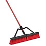 Libman Commercial 24" Multi-Surface Heavy-Duty Push Broom, Red & Black Bristles, 3/Carton (823)~#|#~99B6054B-F349-43D8-9FE045A3595C2C47_sc7