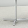 Bush Business Furniture 96W x 42D Boat Shaped Conference Table with Metal Base, Storm Gray (99TBM96SGSVK)~#|#~99B8E64F-72DD-49CD-AC9F491D1AD35DF7_sc7