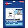 Avery TrueBlock Laser/Inkjet Rectangle Multipurpose Labels, 1.5" x 2.75", White, 100 Labels/Pack (94230)~#|#~99B8F225-1DC4-4EE1-AE26586B6E1307F9_sc7
