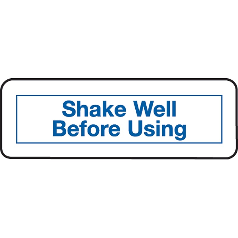 Medication Instruction Labels, Shake Well Before Using, White, 1/2x1-1/2", 500 Labels image 1