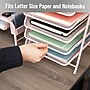 Mind Reader 5-Tier Stackable Paper Desk Tray Organizer, Metal, Pink (5TPAPER-PNK)~#|#~99C025AB-991C-43E2-89CABC472FBDB1E9_sc7