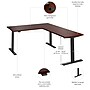 Bush Business Furniture Move 60 Series 60"W L Shaped Adjustable Standing Desk, Hansen Cherry (M6SL6078HCBK)~#|#~99C86034-9972-4FB5-BC753AD8E1B2F8F3_sc7