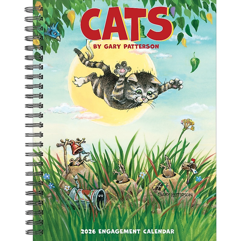 2026 Willow Creek Cats by Gary Patterson 6.5" x 8.5" Daily & Monthly Personal Organizer (54604) image 1