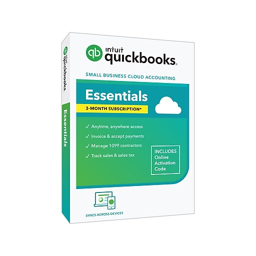 QuickBooks Essentials 2023 for 3 Users, Windows/Mac (5101259) Staples