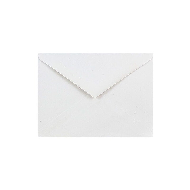 JAM Paper A6 Booklet Envelope, 4 3/4" x 6 1/2", White, 100/Pack (J0567d) image 1