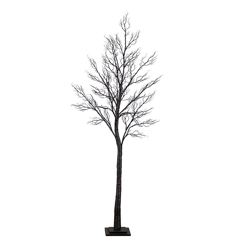 Nearly Natural Pre-Lit Halloween Minimalist Twig Artificial Fall Tree, 7' (T5162) image 1