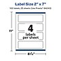 Avery Rectangle Laser/Inkjet Multipurpose Labels, 2" x 7", White, 100 Labels/Pack (94243)~#|#~99D2E254-9319-4647-AB70AB7DA467940B_sc7