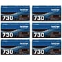Brother TN730 Black Standard Yield Toner Cartridge, 6/Pack~#|#~99D4F92A-28AE-4D1C-8E93E7C173D17528_sc7