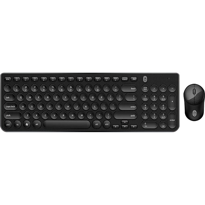 OTM Essentials Wireless Keyboard and Optical Mouse Combo, Black, 5/Pack (ROB-B3WBK-5PK) image 1