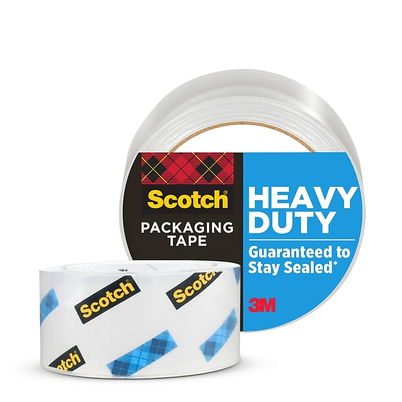 Scotch Heavy Duty Shipping Packing Tape, 1.88" x 54.6 yds., Clear (3850) image 1