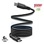 Naztech REcoil Magnetic USB-C to USB-C Braided Cable, 6 ft., Black (16048)~#|#~99E29916-BF40-441A-9E85659227778D4C_sc7