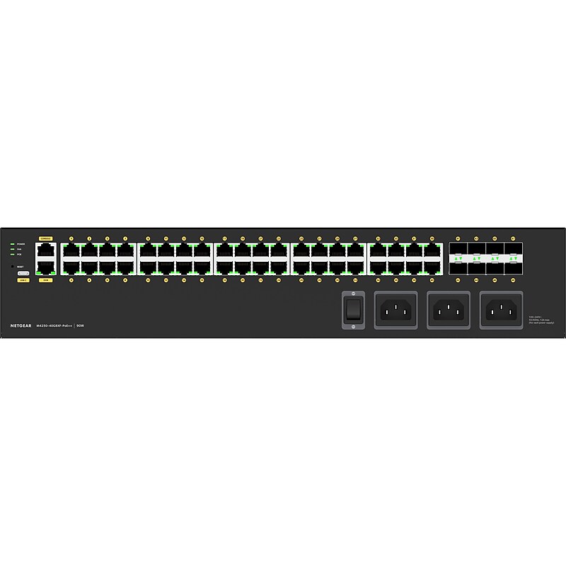 Netgear AV Line 40-Port Gigabit Ethernet Managed Switch, Black (GSM4248UX-100NAS) image 1